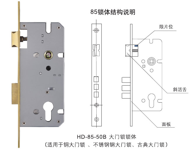 HD-85-50B大門(mén)鎖鎖體